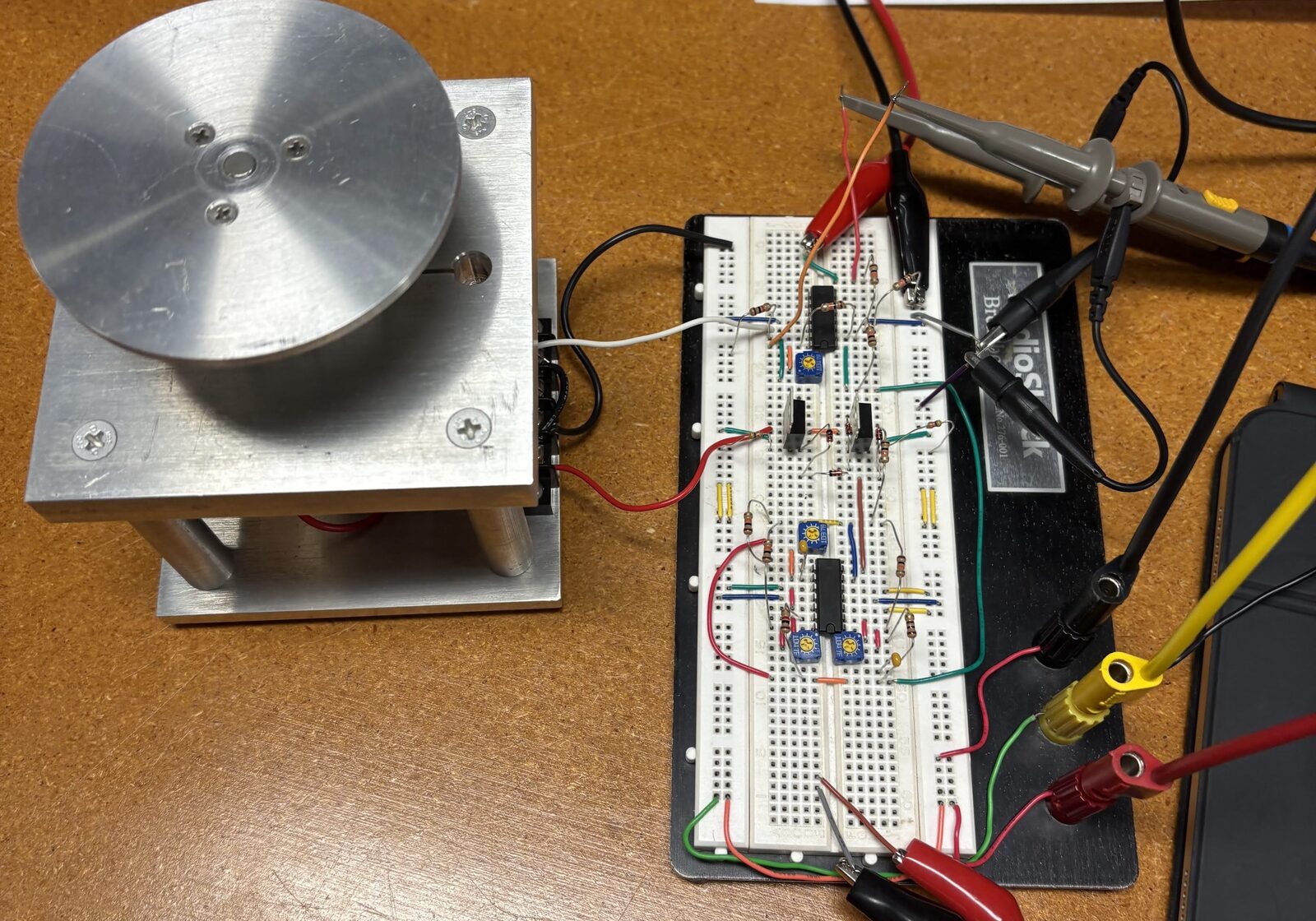 PID turntable test setup